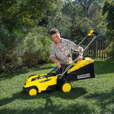 Аккумуляторная газонокосилка Karcher LMO 18-36 Battery Set